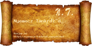 Nyemecz Tankréd névjegykártya